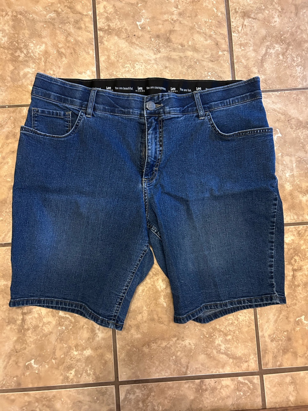 Riders by Lee Dark Blue Denim Bermuda Shorts